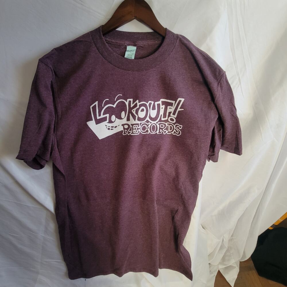 Lookout records t shirt size  mens Large Tall heather purple